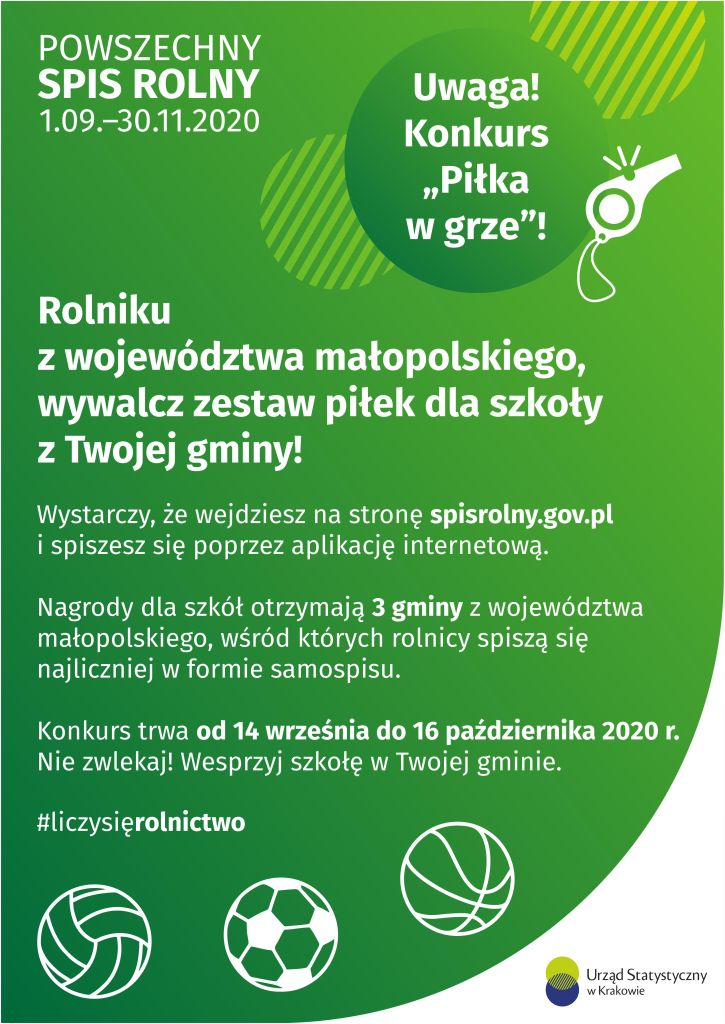 piłka w grze, plakat konkursowy