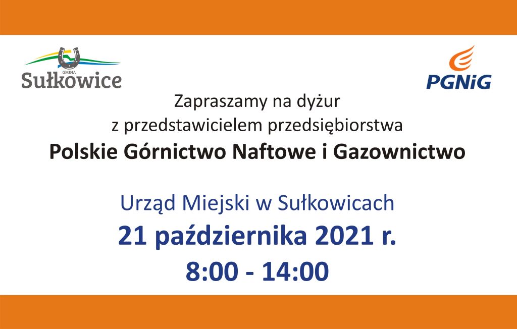 dyżur przedstawiciela pgnig w październiku