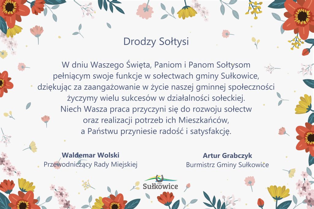 życzenia z okazji dnia sołtysa grafika