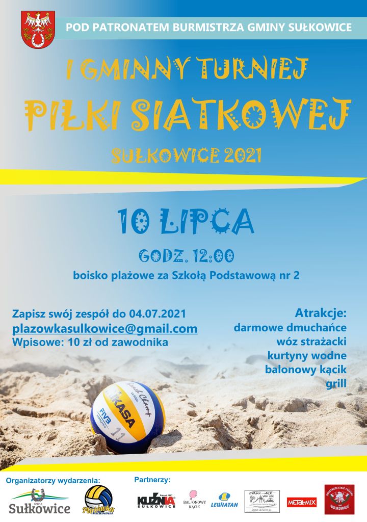 Gminny Turniej Piłki Siatkowej plakat