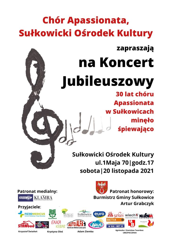 jubileusz chóru apassionata plakat