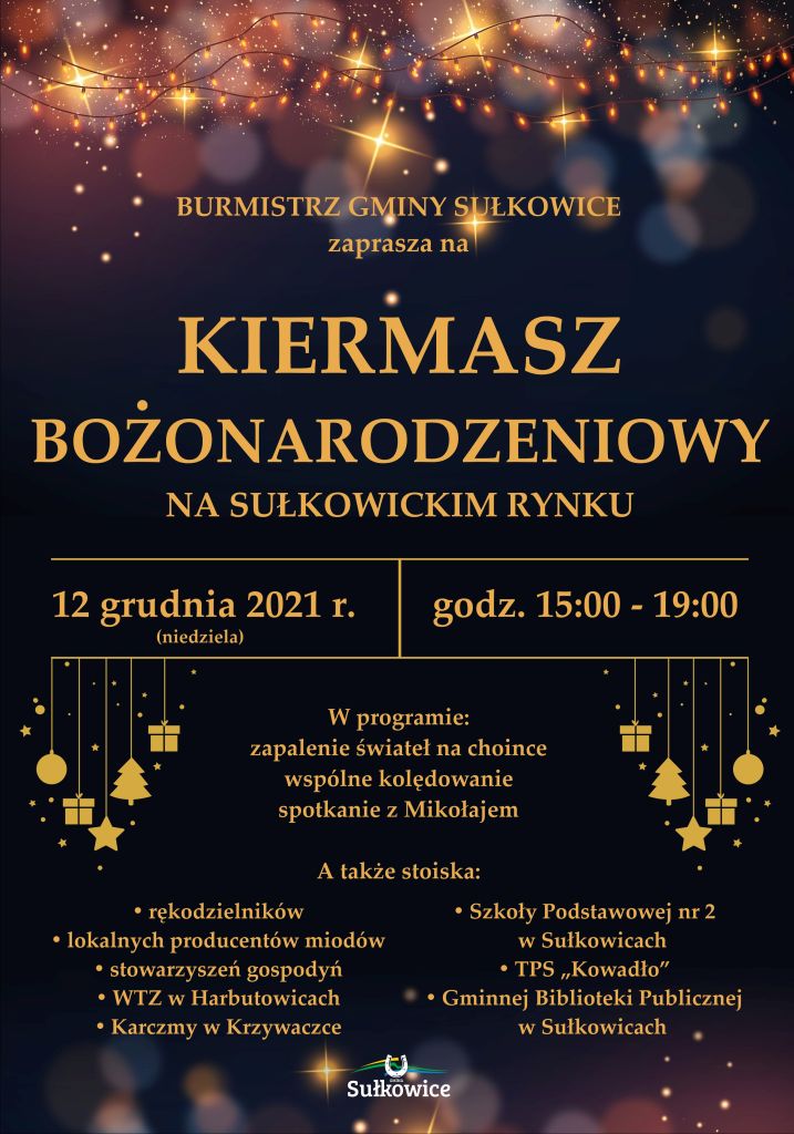 kiermasz bożonarodzeniowy plakat
