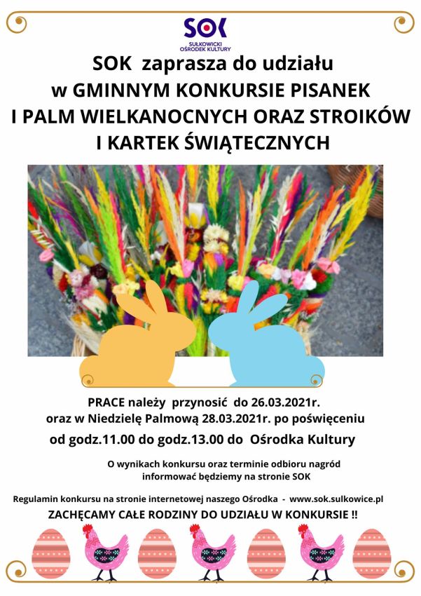 konkursy wielkanocne plakat