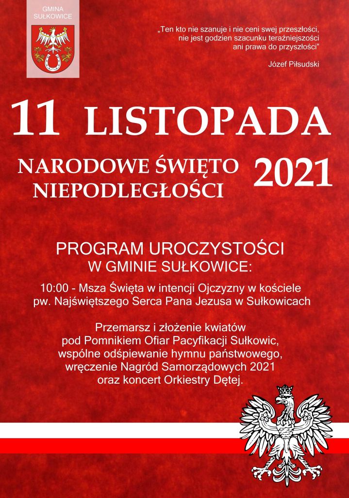 Narodowe Święto Niepodległości 2021 plakat