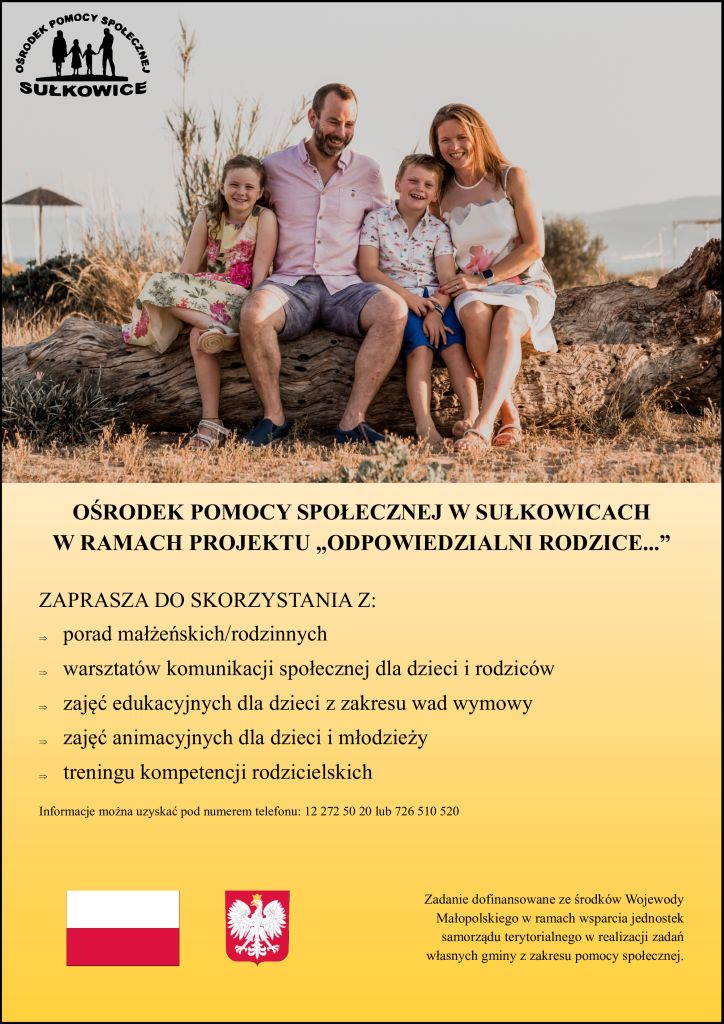 odpowiedzialni rodzice plakat projektu