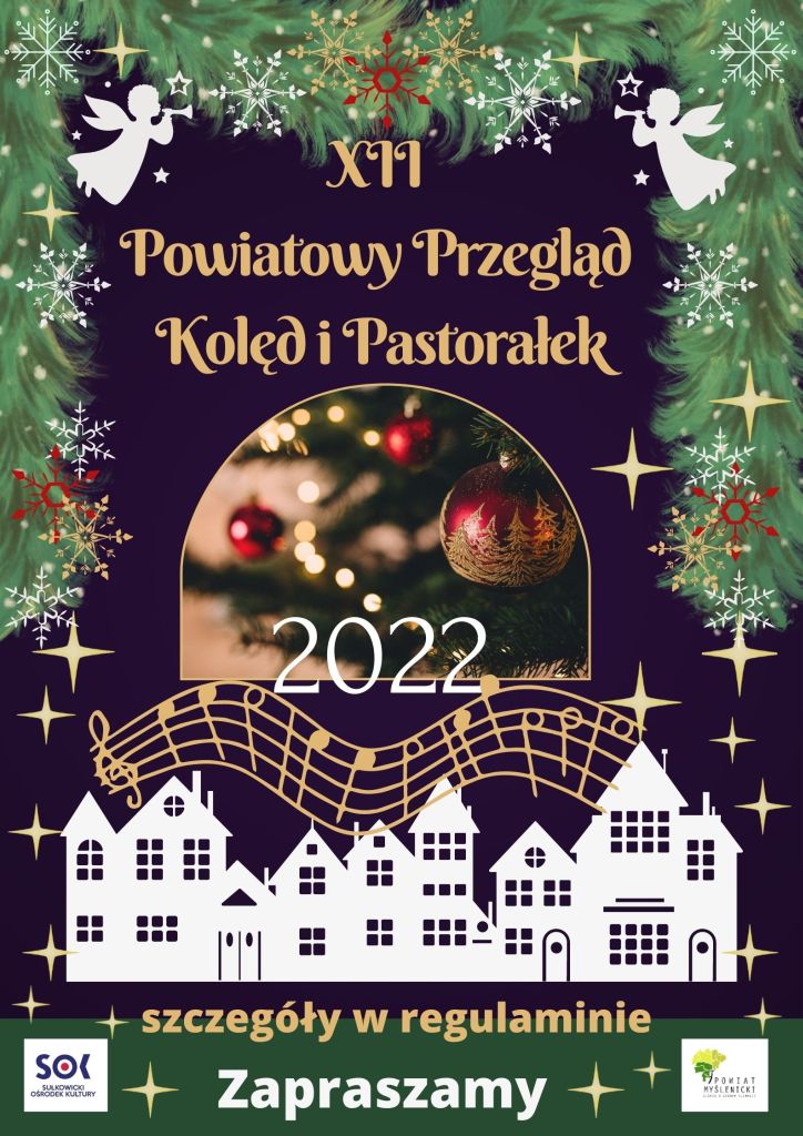 powiatowy konkurs kolęd i pastorałek plakat