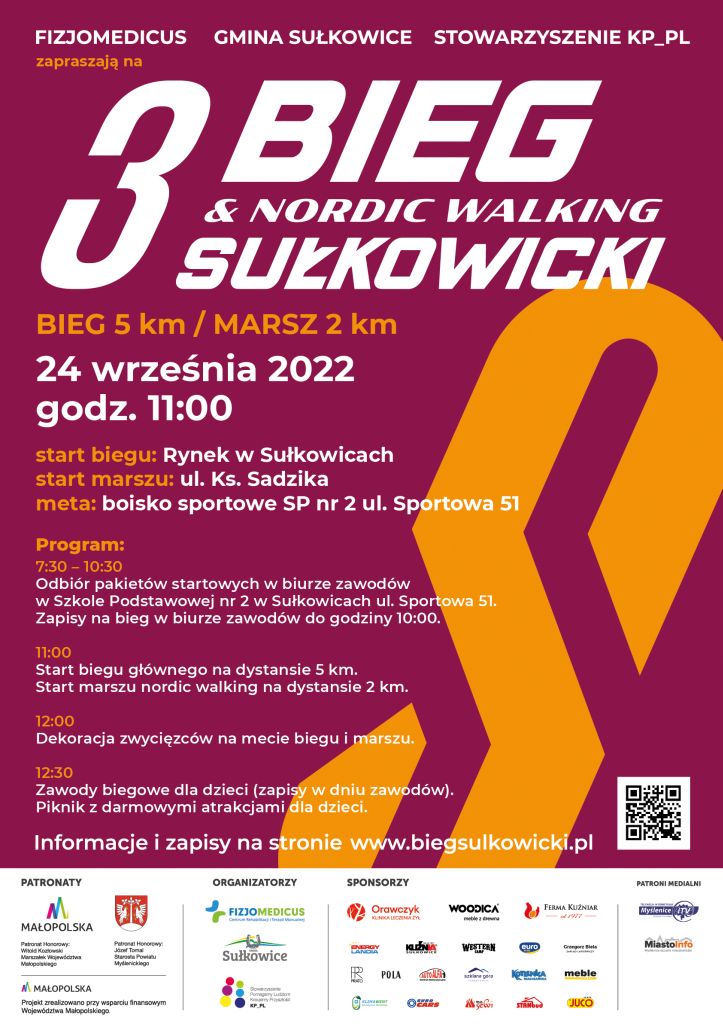 3 Bieg Sułkowicki plakat