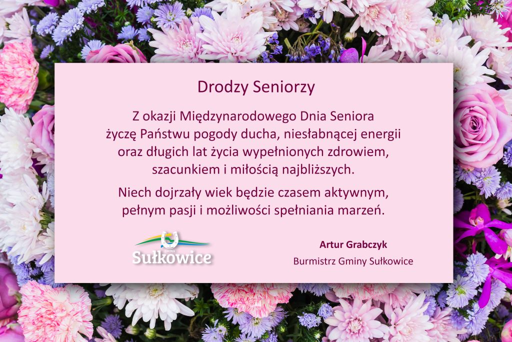 dzień seniora życzenia burmistrza