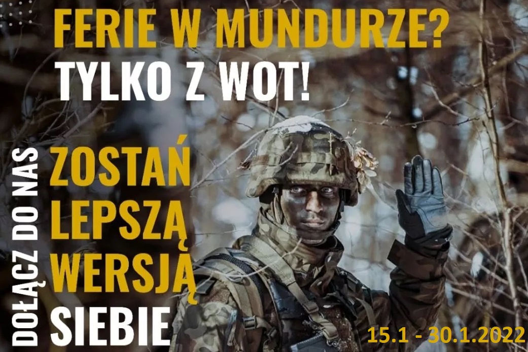 małopolskie ferie z WOT plakat
