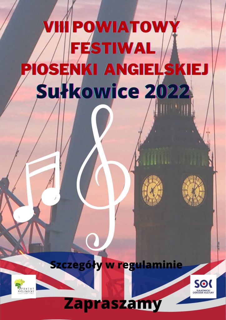 festiwal piosenki angielskiej plakat