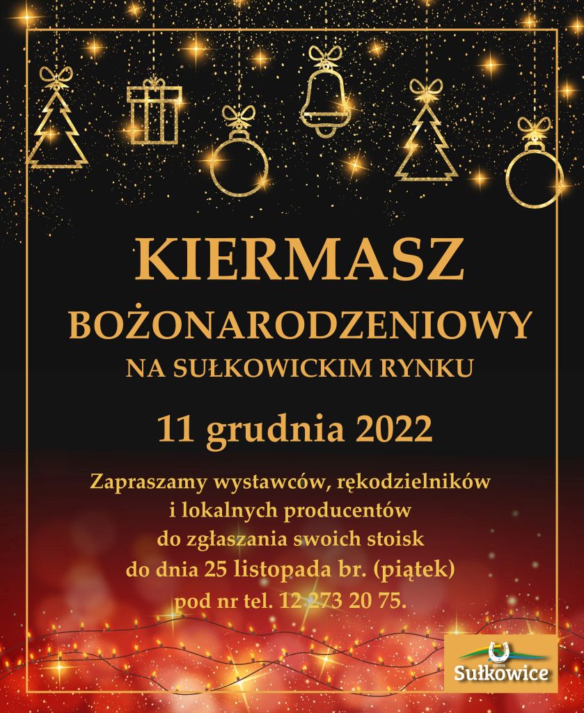 kiermasz bożonarodeniowy informacja dla wystawców