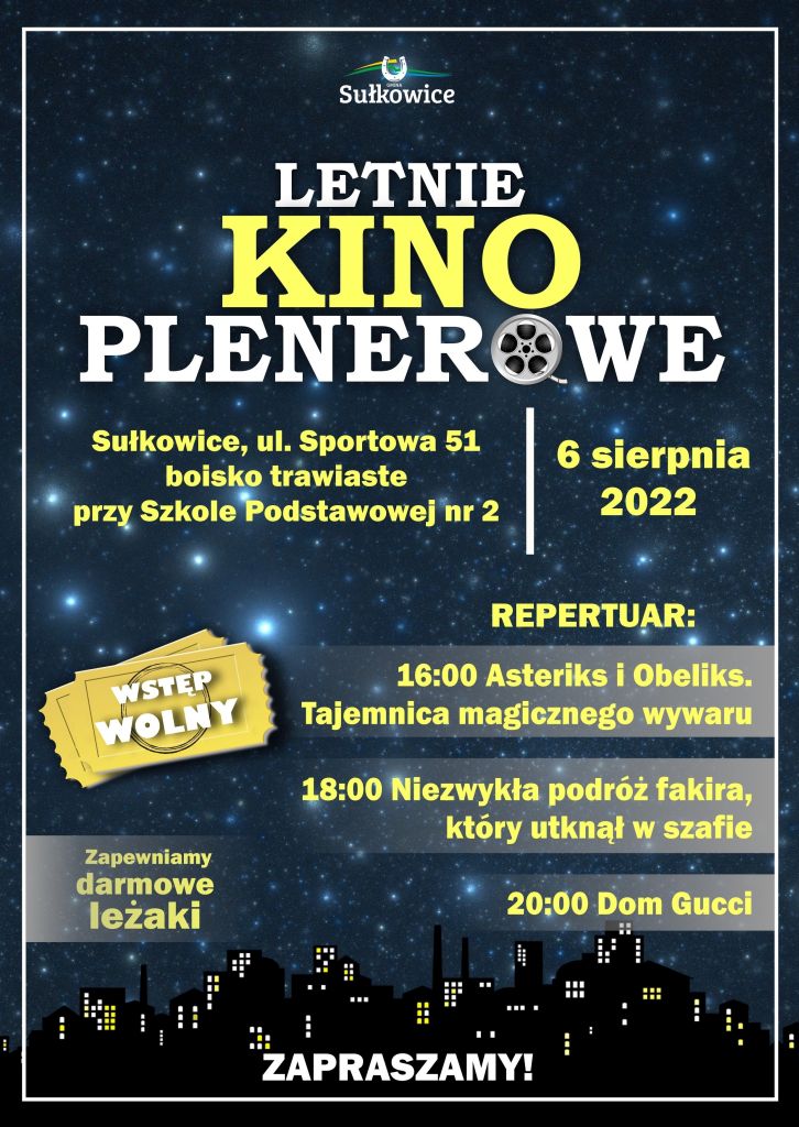 letnie kino plenerowe plakat
