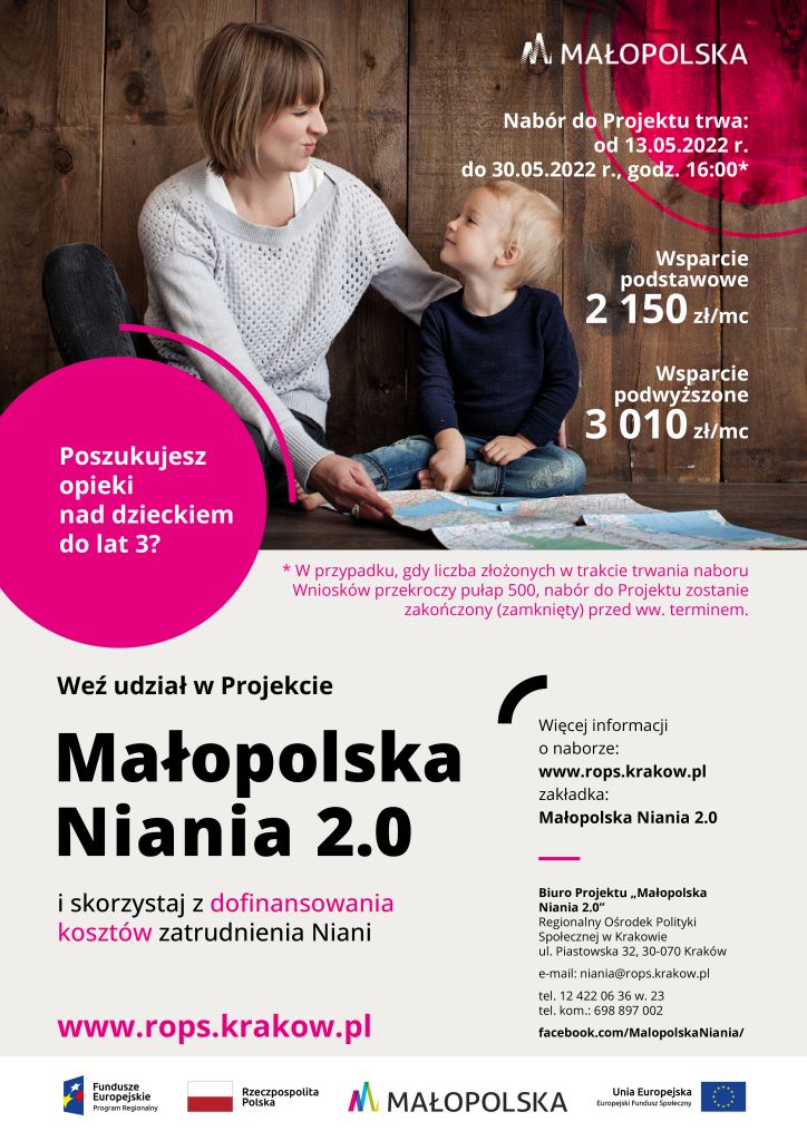 małopolska niania plakat