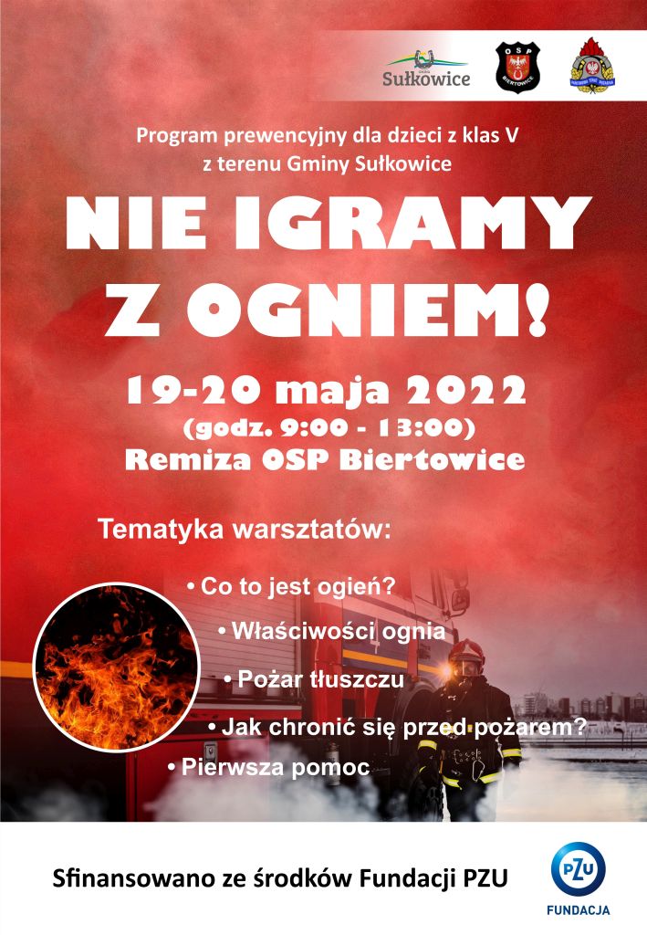 nie igramy z ogniem - plakat projektu