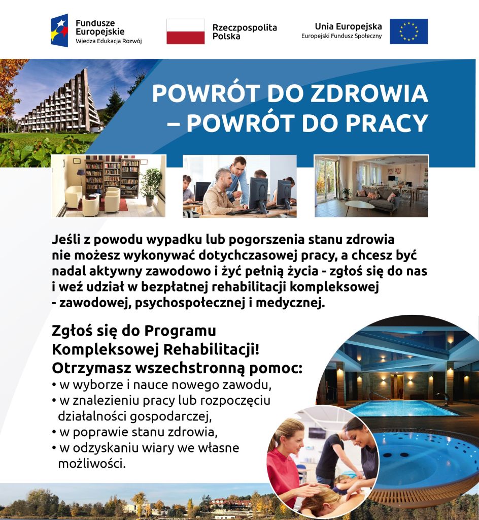 powrót do zdrowia powrót do pracy ulotka programu pfron
