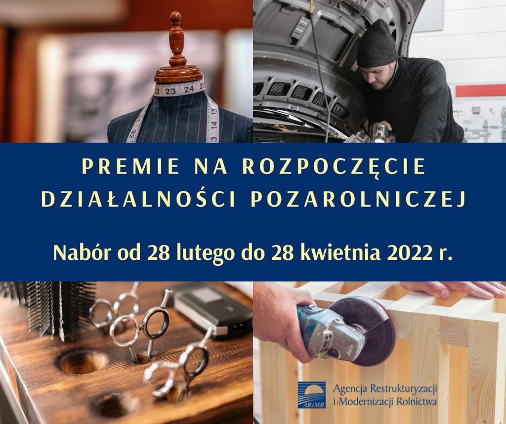 premie na rozpoczęcie działalności pozarolniczej grafika