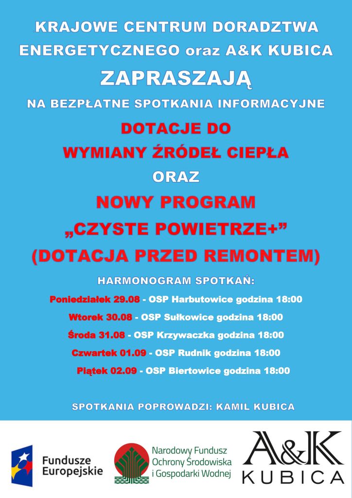 spotkania z doradcą energetycznym plakat