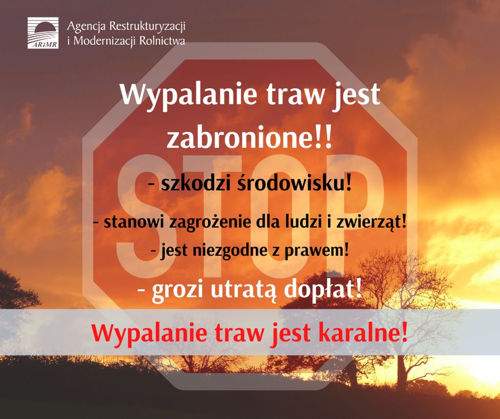 stop wypalaniu traw grafika