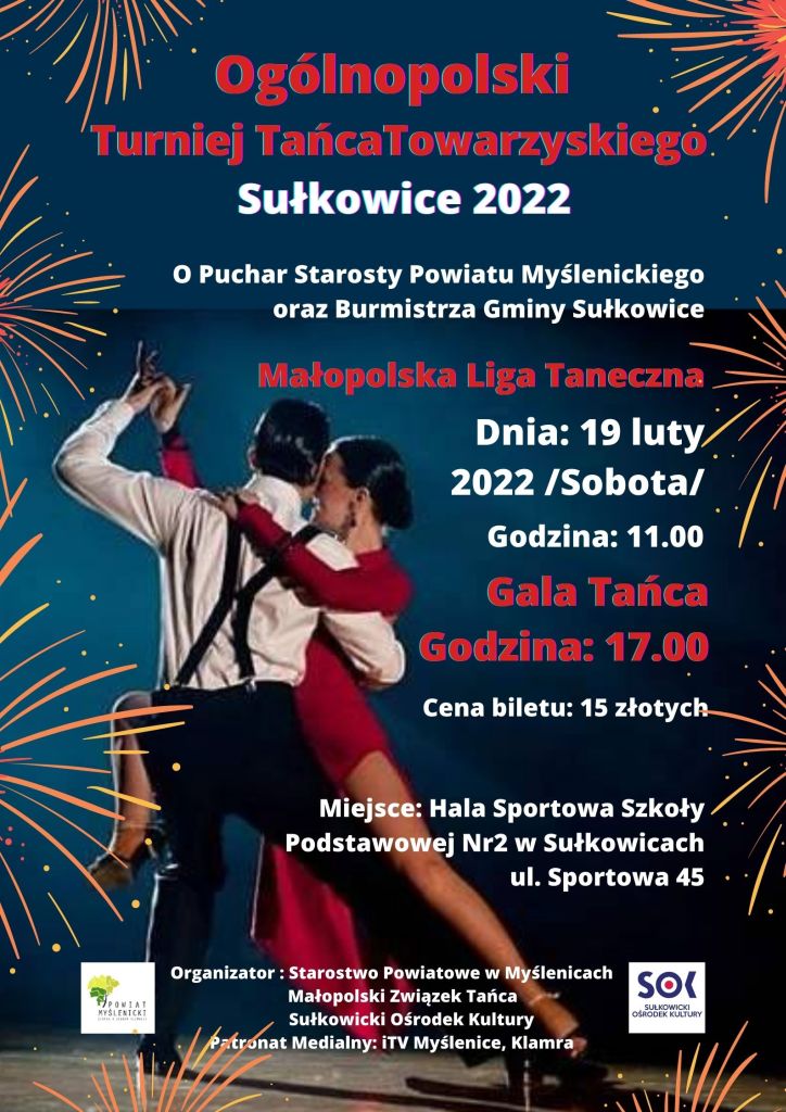 turniej tańca towarzyskiego plakat