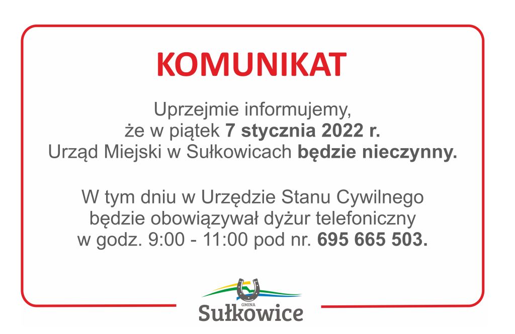 komunikat urzędu