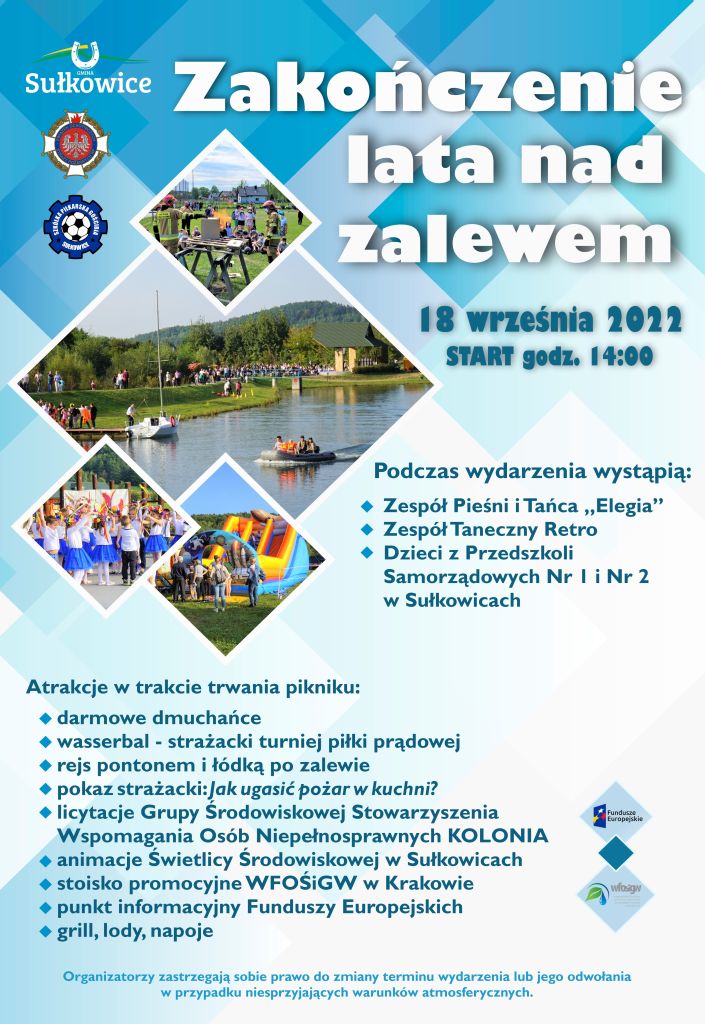 zakończenie lata nad zalewem plakat