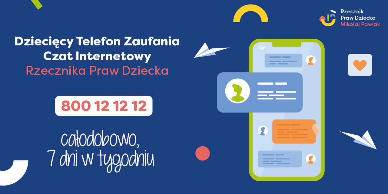 dziecięcy telefon zaufania grafika