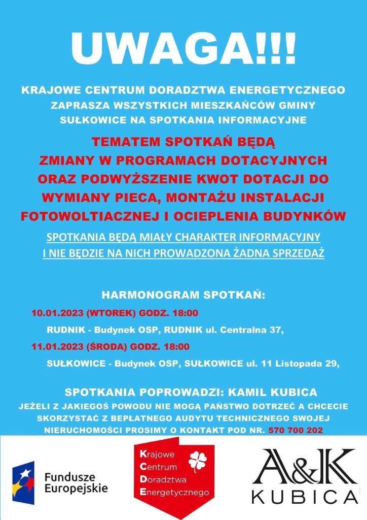 spotkanie informacyjne plakat