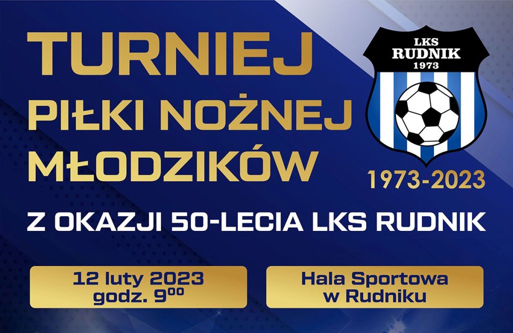 turniej piłki nożnej młodzików baner