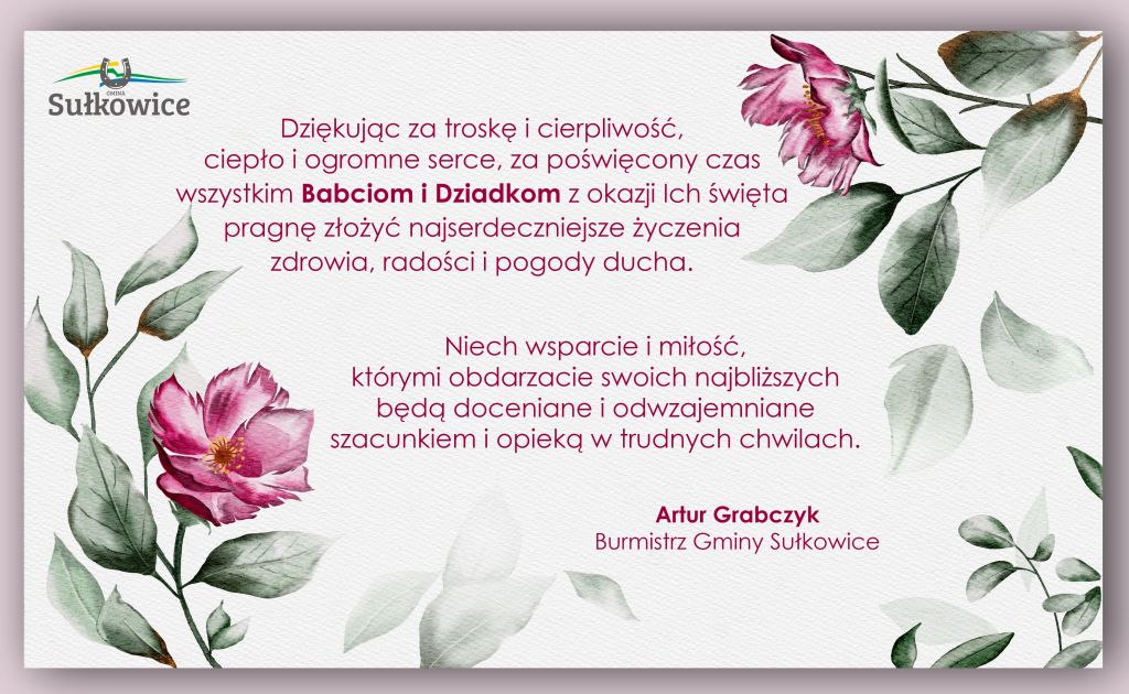 życzenia z okazji dnia babci  dziadka grafika