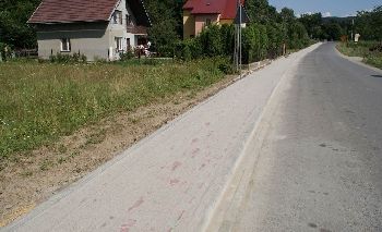 Chodnik ul. Dolna w Rudniku