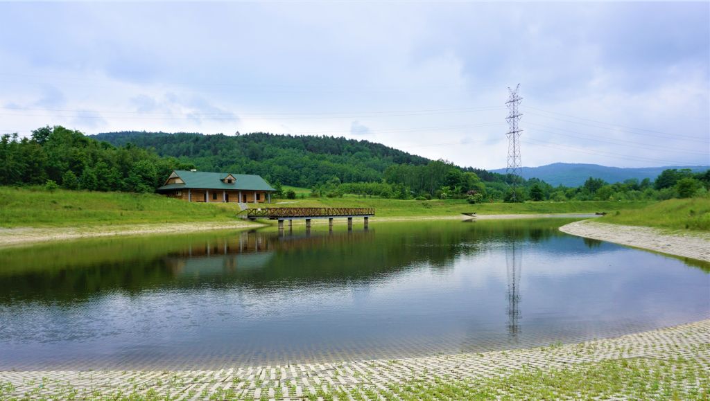 Zalew Rekreacyjny w Sułkowicach latem